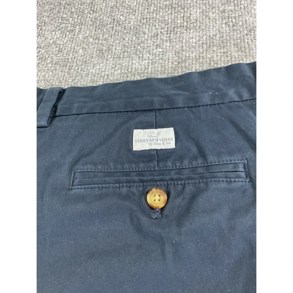 Vineyard Vines Men's Chino Shorts Size 40 Navy Blue Flat Front Casual Preppy Gol